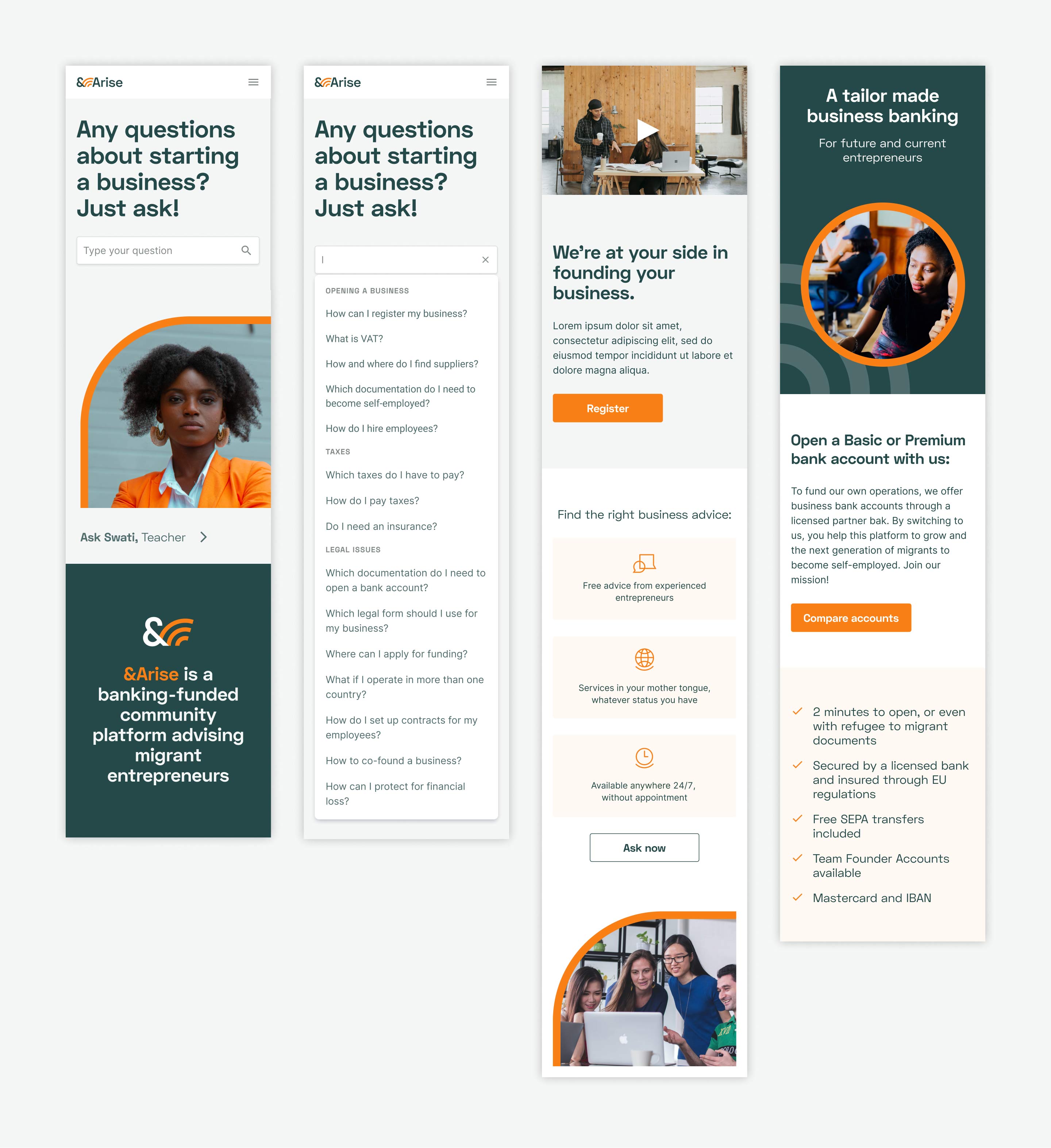 &arise homepage, ux ui design, figma, search bar