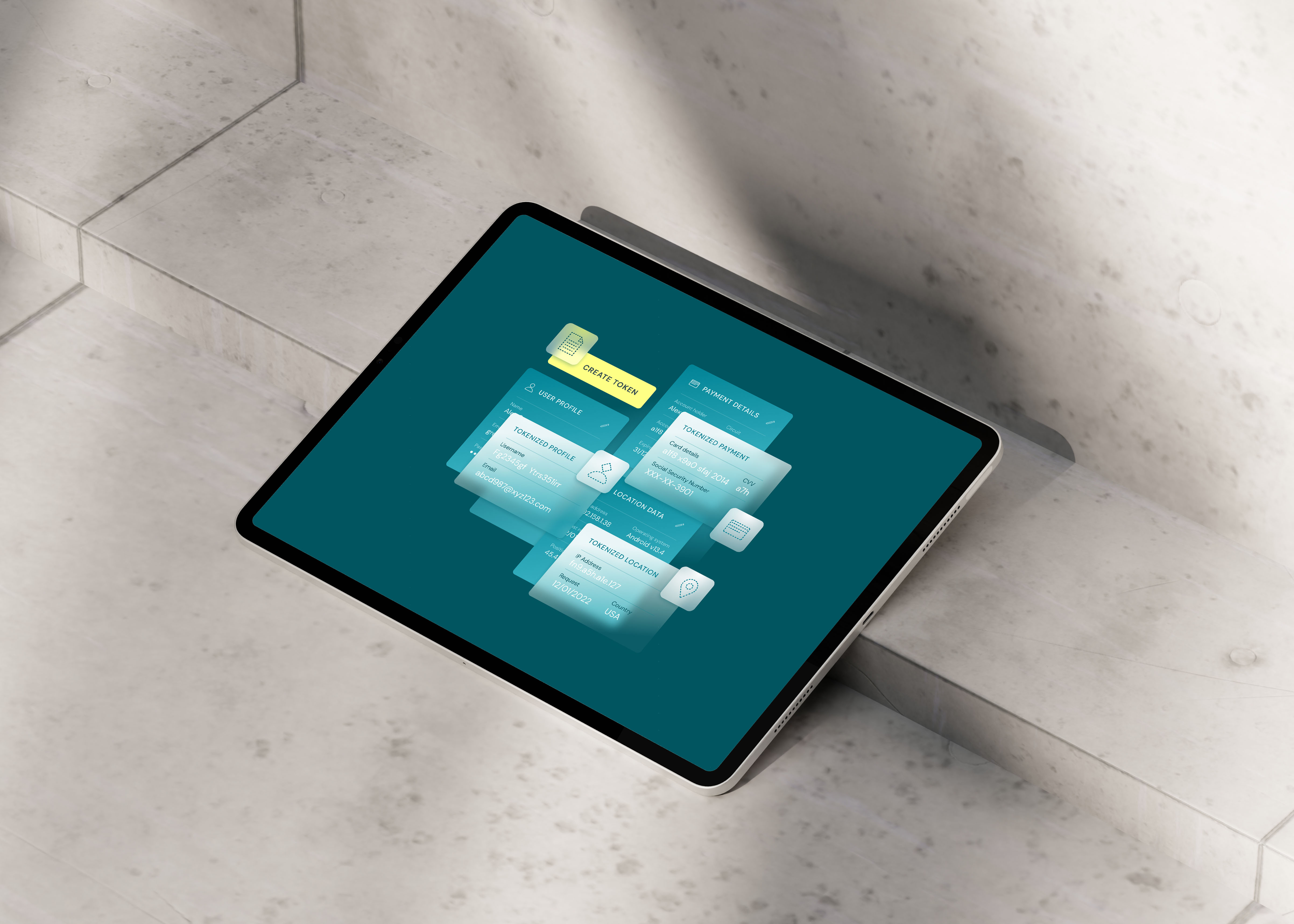 Userclouds tablet mockup