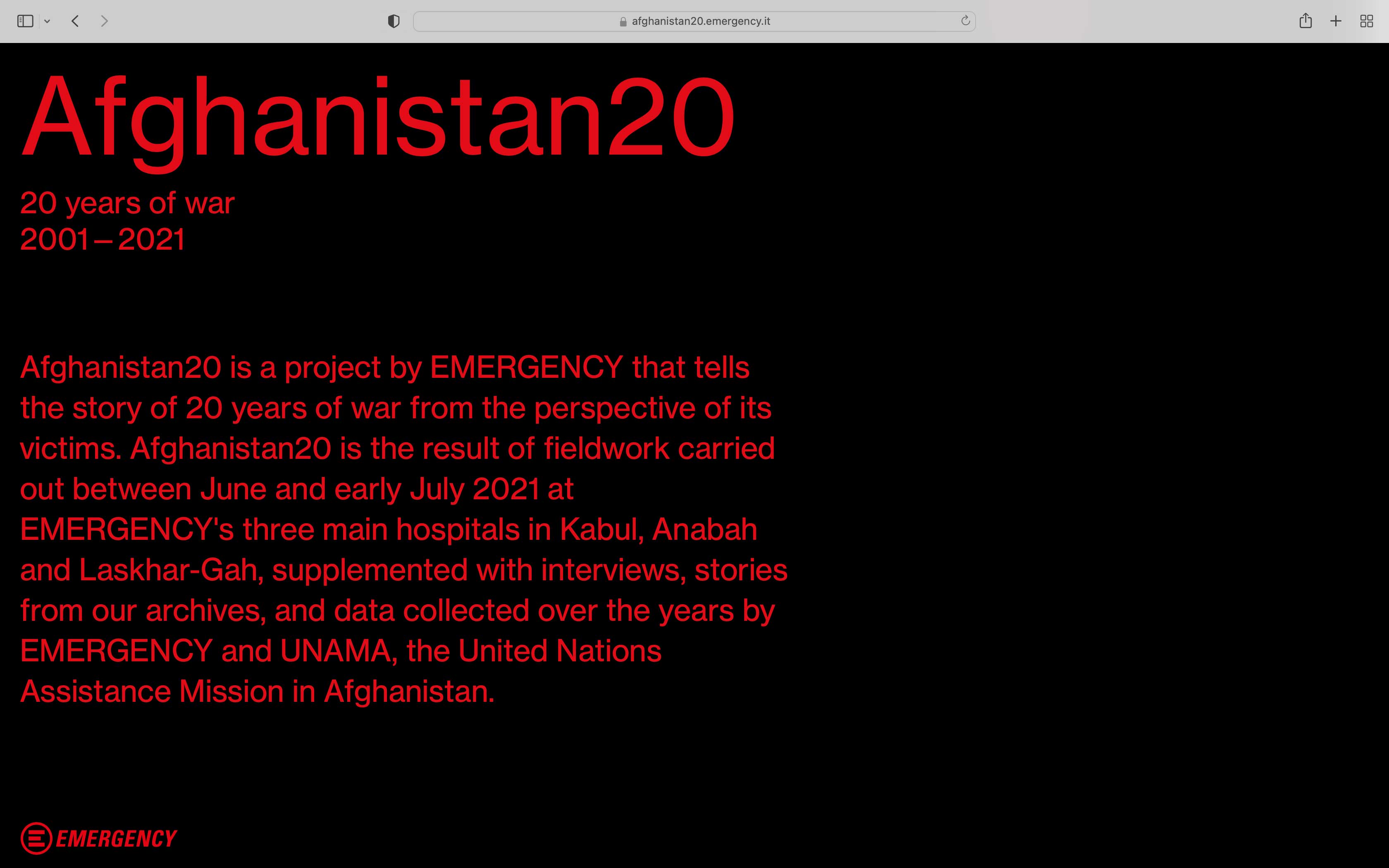 afghanistan 2001-2021, website, dataviz, war, victims, bar chart
