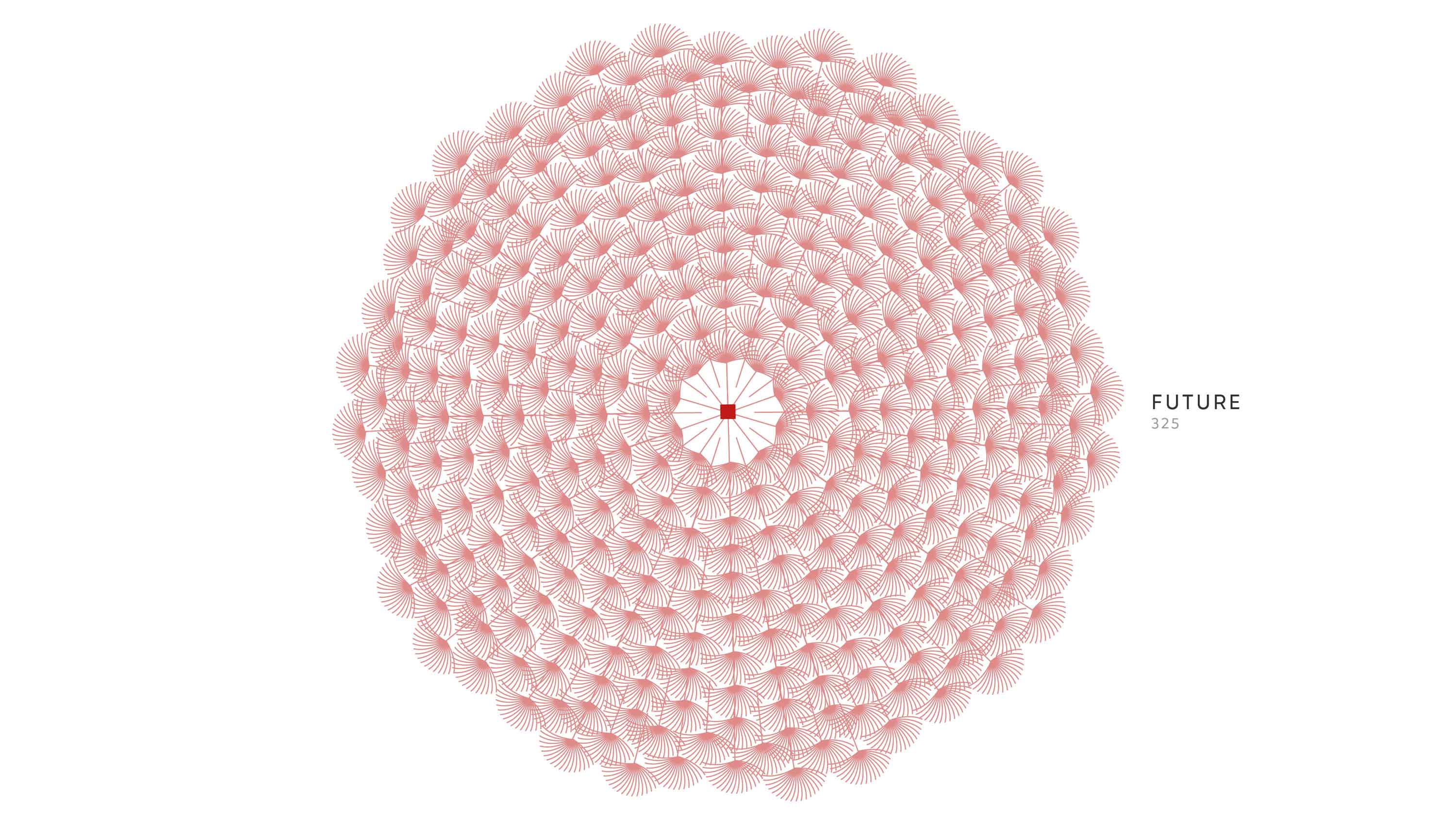 Still from the dataviz video Dandelion
