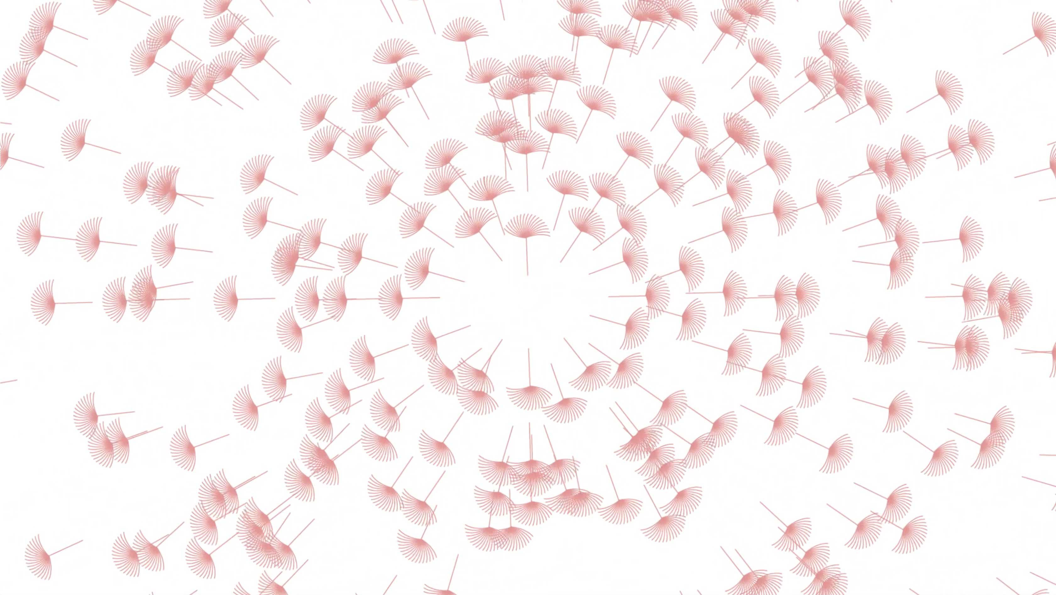 Explosion of the bigger flower (with the most chosen word).