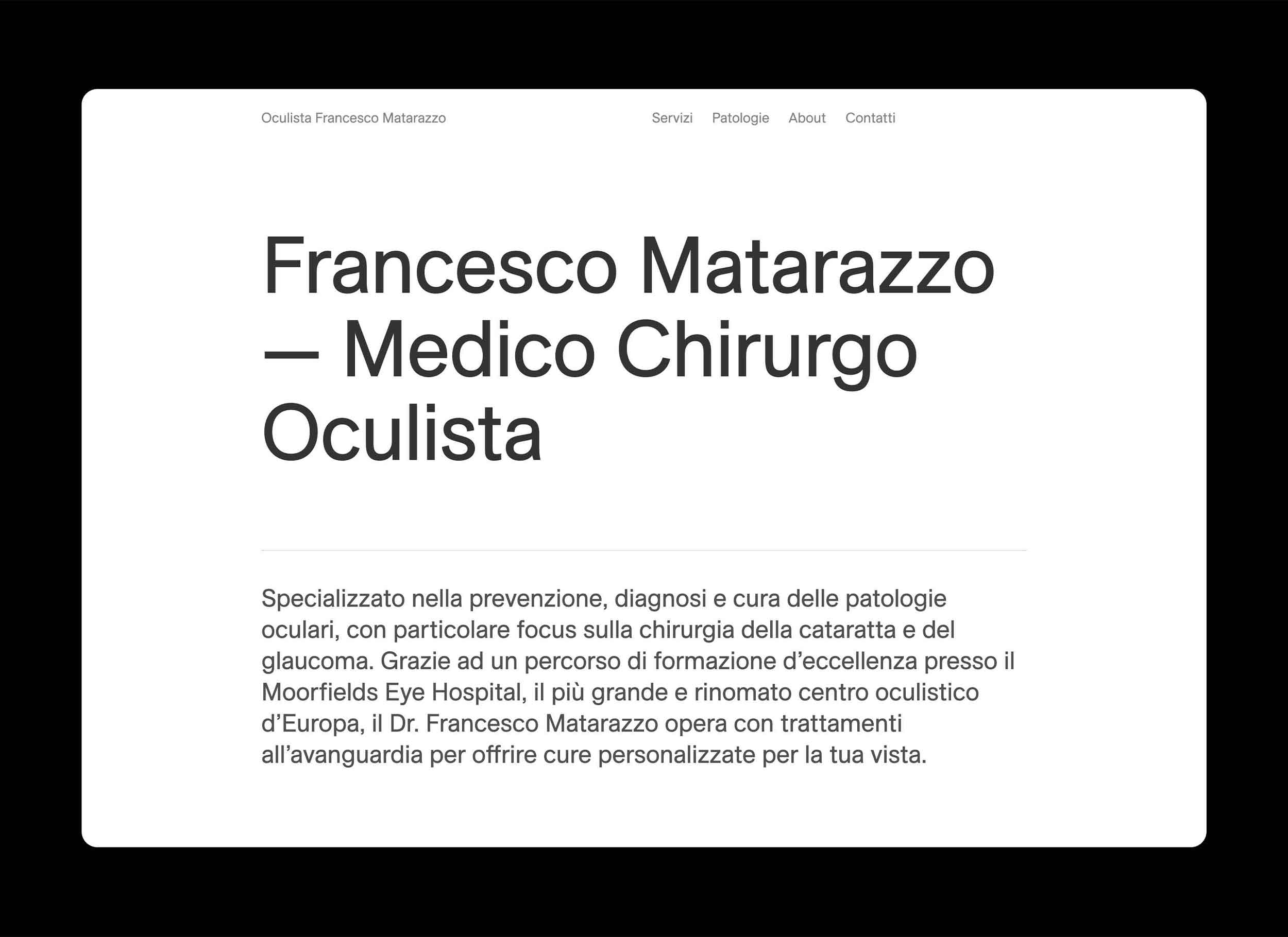 identity, logo, and bespoke illustration for an eyedoctor in Naples