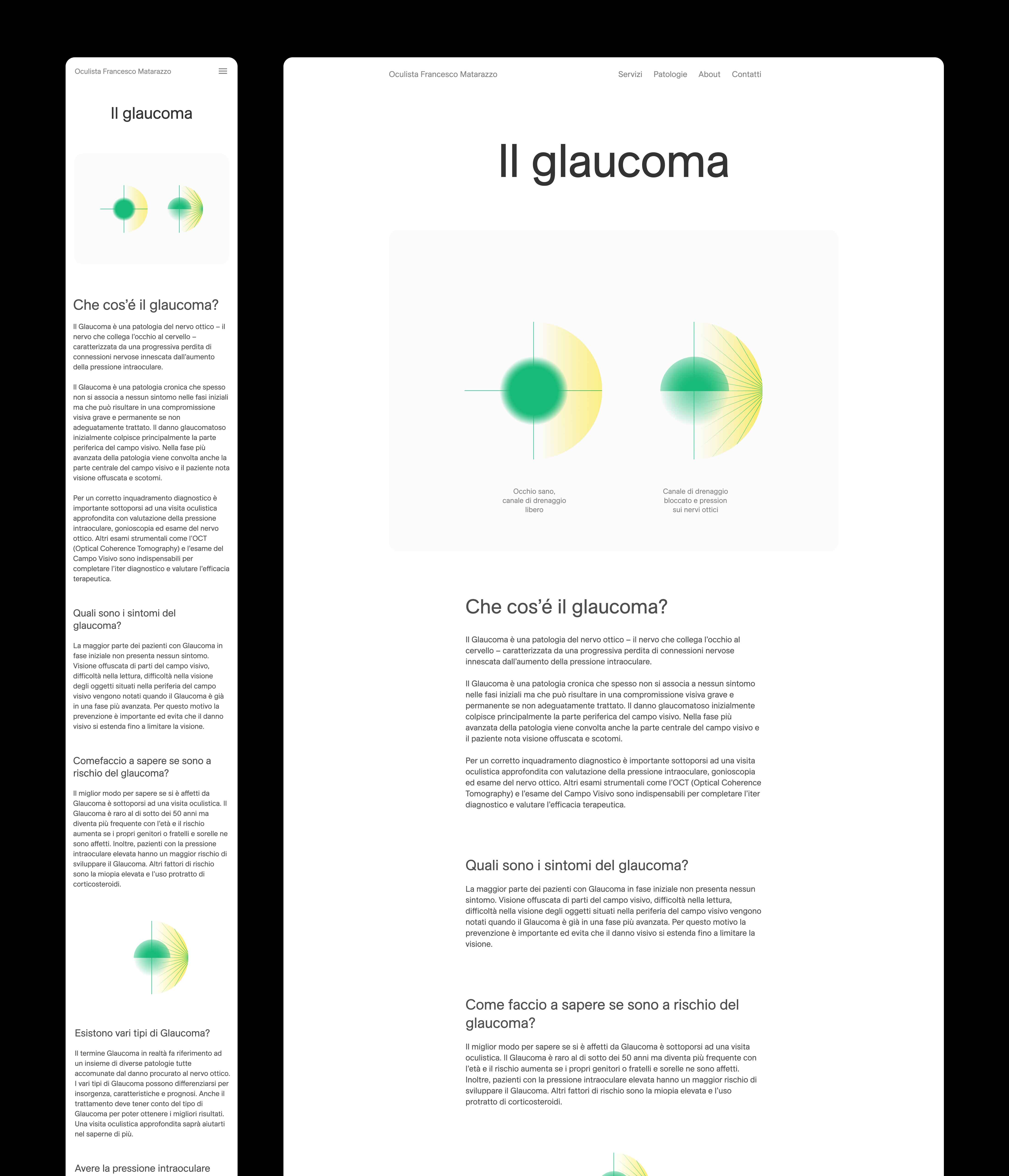 identity, logo, and bespoke illustration for an eyedoctor in Naples