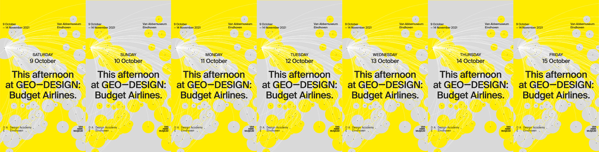 geo design exhibition identity social media