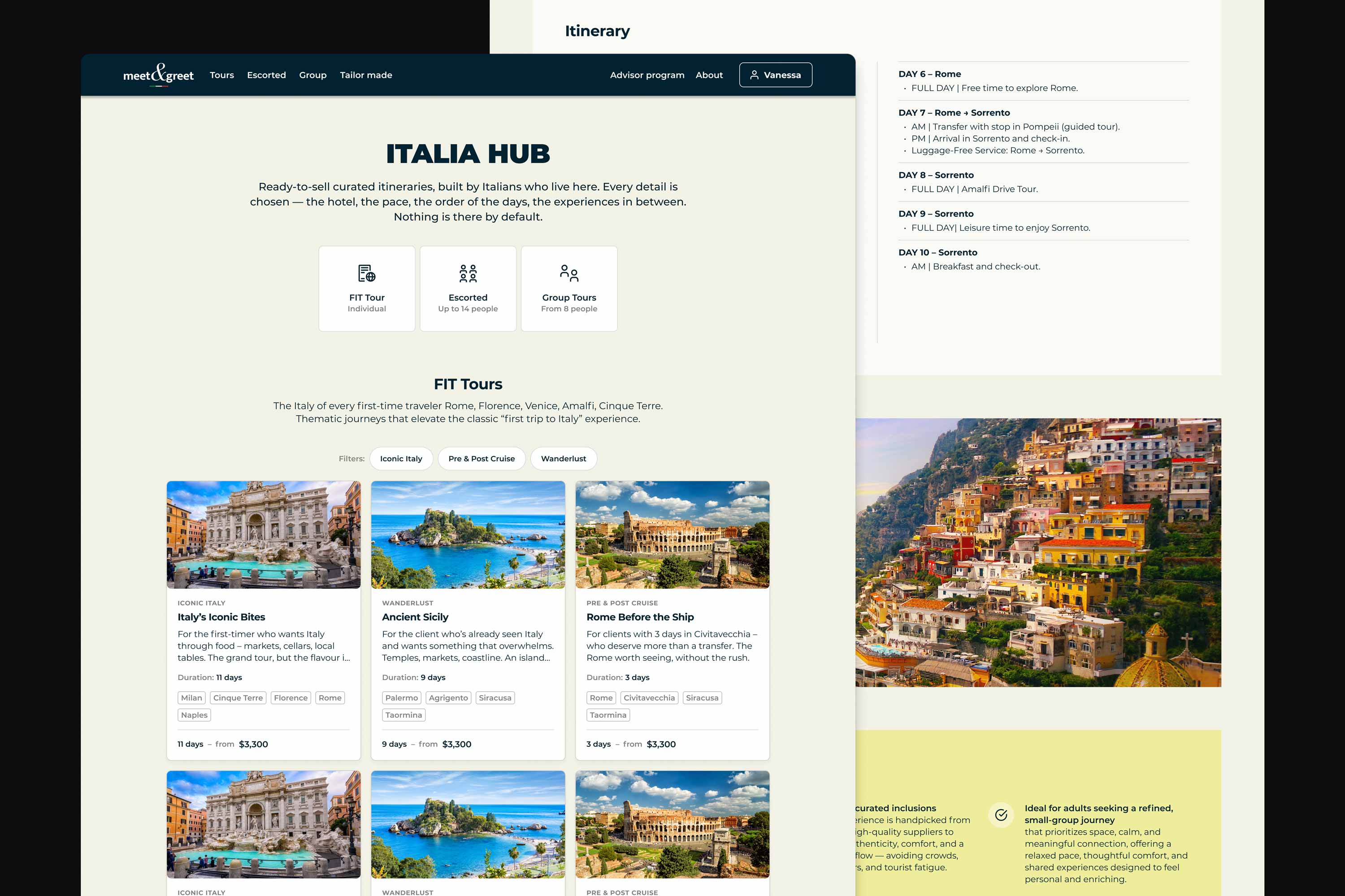 meet & greet italia hub