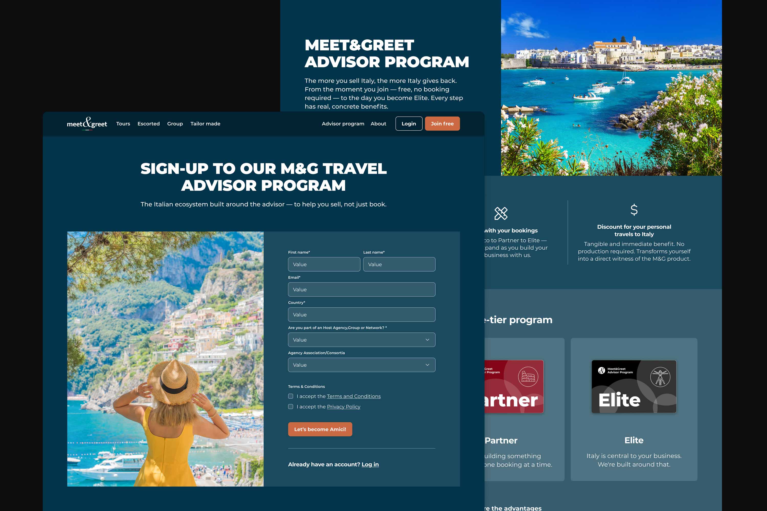 meet & greet travel advisor program