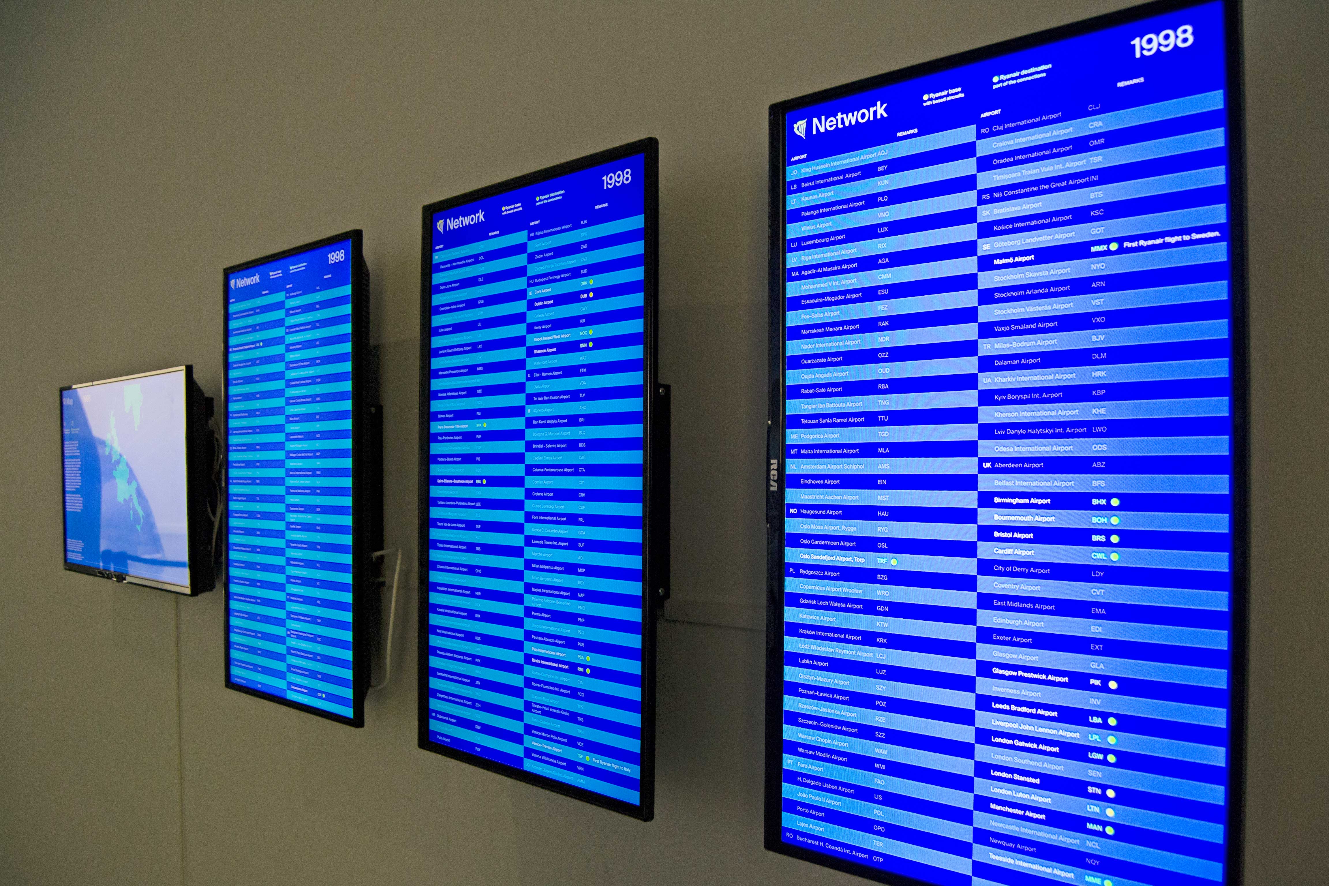 the terminal timetables installation ryanair