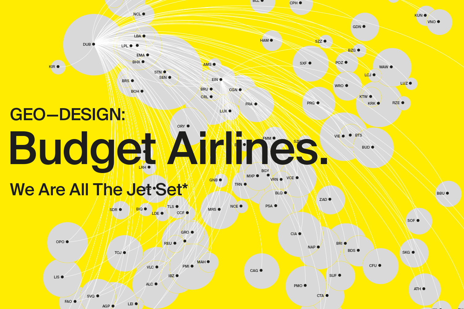 geodesign budget airlines exhibition visual identity
