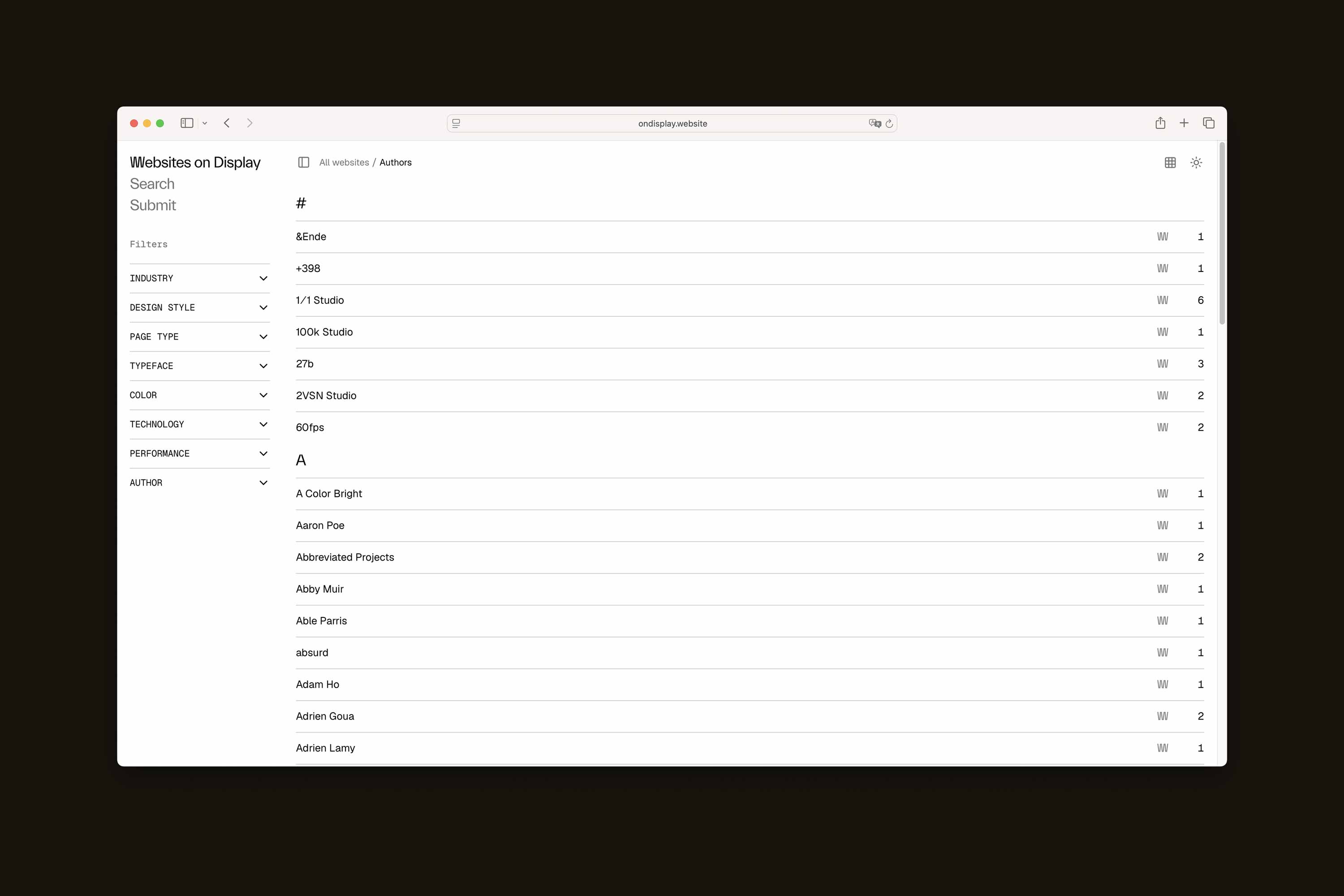 list design